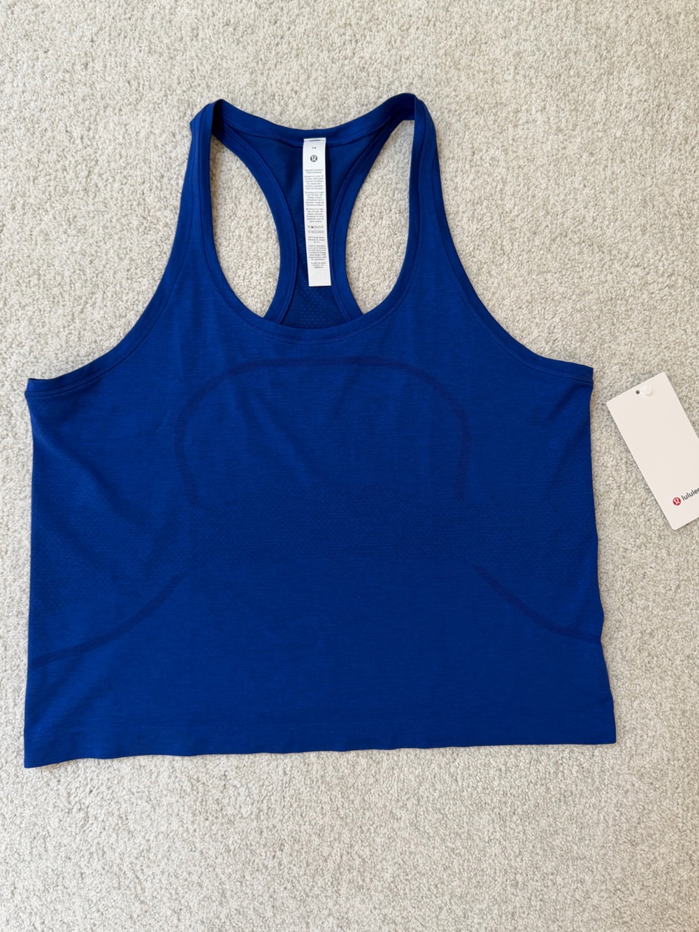 lululemon athletica Royal Blue Racerback Tank